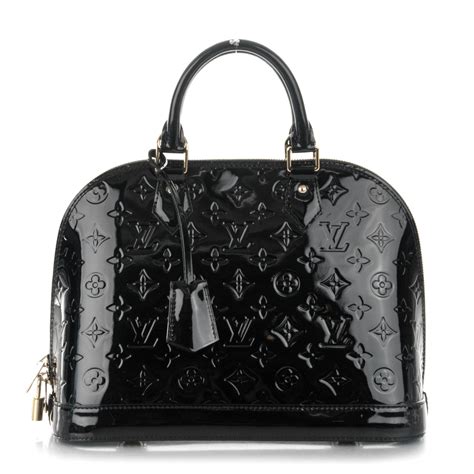 louis vuitton alma pm vernis noir|louis vuitton alma inside.